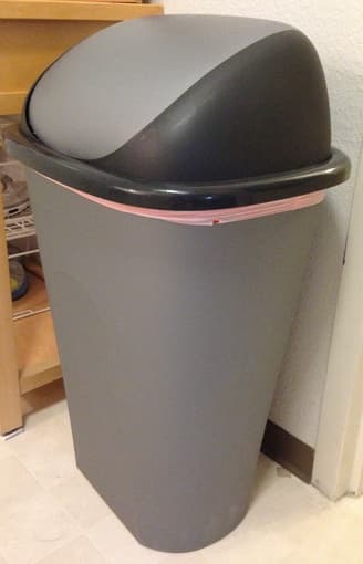 trashbin $3, hair dryer $6, hair trimmer $6 1