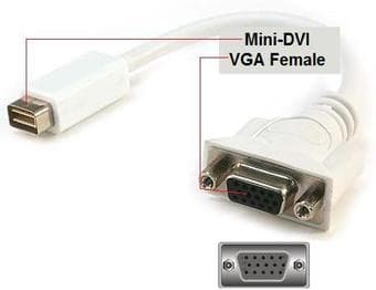 SELLING: Adapter for mini-DVI to VGA female 1