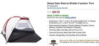 Swiss Gear 4 Person Tent & Coleman 2 Person Tent, Comes with Tarp! 1