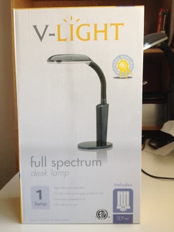 V-Light Full-Spectrum Fluorescent Desk Lamp$25 1