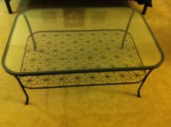 Glass coffee table--$15 1