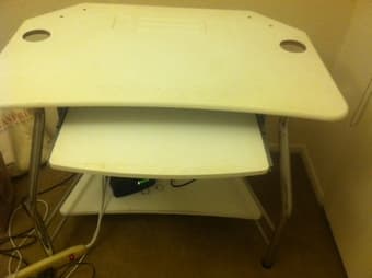 Desk with rollout keyboard--only $10 1