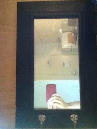 Mirror with Hooks-$12 1