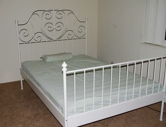 moving sell: full size bed frame and mattress 2