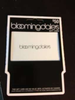 $50 Bloomingdale's gift card for only $40 1