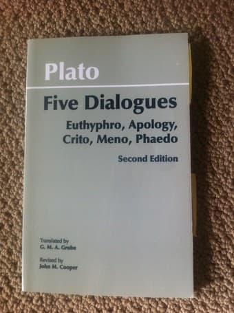 Plato--Five Dialogues 2nd edition 1