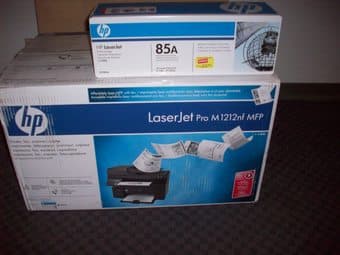 HP LaserJet Pro M1212nf  Printer & Toner Print Cartridge 1