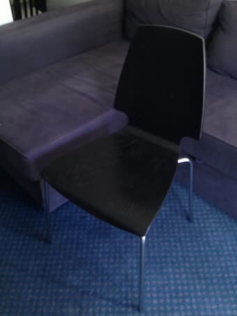 2 nice black dining chairs $40 1
