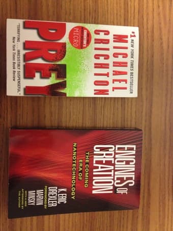 EE21N Books: Prey (Crichton) and Engines of Creation (Drexler) - $10 1