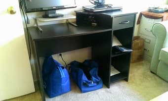 $35 Black office desk 1