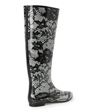 rainboots lace-printed $20 1