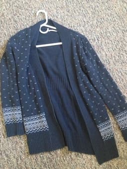 FOR SALE: Black Nordstrom Cardigan, Size L, $12 OBO 1