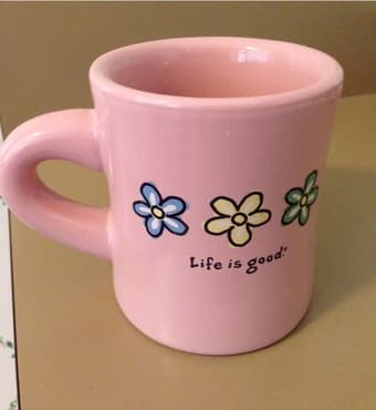 Pink mug $6 1