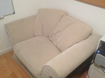 Large White Armchair 1
