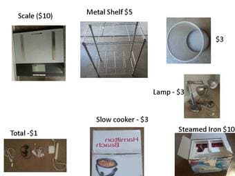 Moving Sale(desk+chair, sofa, side table, lamp, bookshelf, toaster) 1