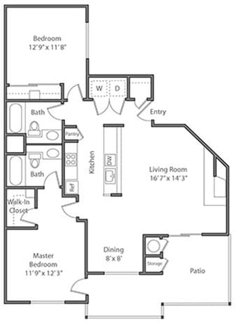 **BEAUTIFUL 1BD/1BA in Spacious 2BD/2BA Apartment Available Today!!!** 2