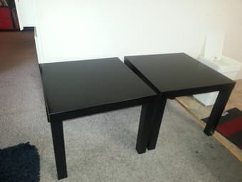 IKEA Futon with Mattress, IKEA coffee tables, IKEA lounge chairs 3