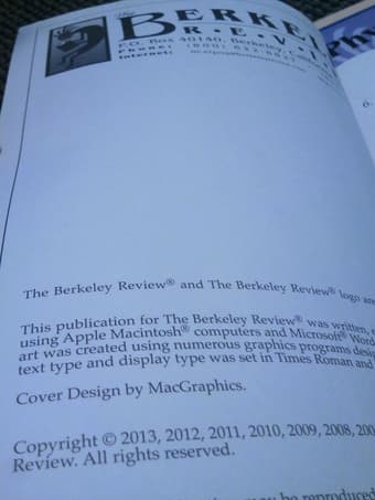 MCAT Books - The Berkeley Review ($290 full, $260 w/o Verbal) 2
