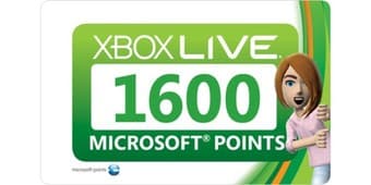 1600 Microsoft Points - $20 1