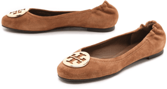 Tory Burch Reva Softy Suede Brown Brand New in Box Size 6 $200 2