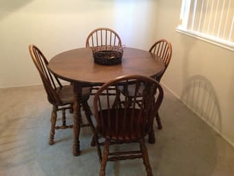 Table and chairs - seats four or expands to seat 8 - $150 1