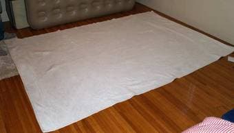 IKEA Rugs: High-Pile Rug $20, Big Cotton Rug $20 OR together $30 2