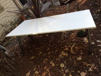 Office table with adjustable legs - $25 1