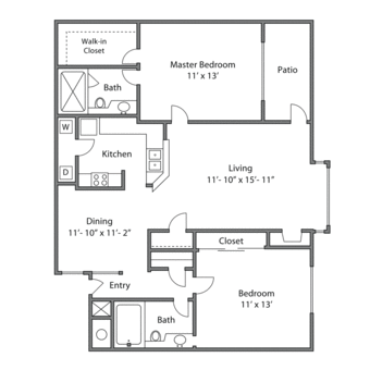 Your own BR and BA in a 2BR/2BA - Mtn View 1