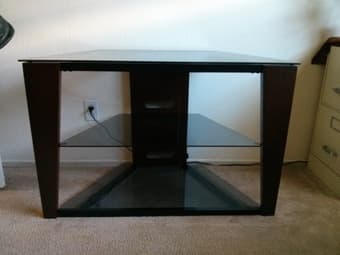 glass tv stand Great condition! $60 1