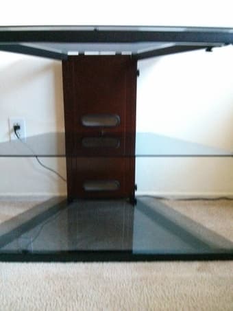 glass tv stand Great condition! $60 2