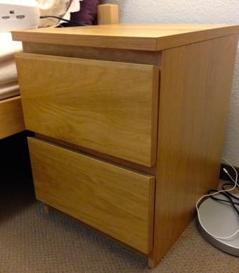 Birch 2-Drawer Unit/Nightstand $30 1