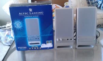 Altec Lansing VS2320 2.0 Powered Speaker System - $10 1