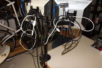 19” Dual Monitor System with Desk Mount and Dual HDMI Switches 2