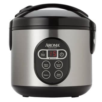 Aroma 8-Cup Digital Rice Cooker and Food Steamer, $15 1