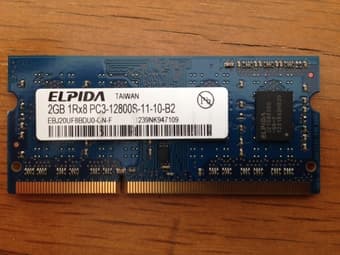 Elpida 2 2GB DDR3 SDRAM SO-DIMM ($30) 1