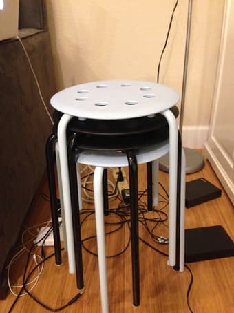 cheap ikea stools - $10 for 4 1