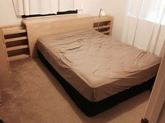 Bed Set - Headboard with storage - $80 1