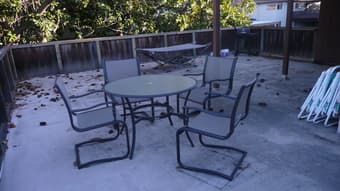 4-Chair Patio Set, $150 1