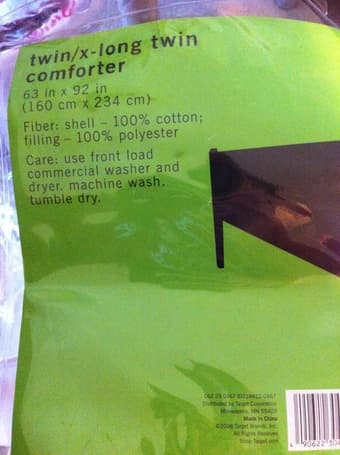 green twin/xl-twin comforter $8 1