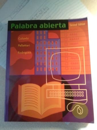 Palabra Abierta Spanlang 102 Excellent Condition 1
