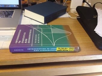 Introduction to Statistics and Econometrics, by Takeshi Amemiya 1