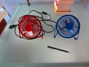 2 small fans - $5 each 1