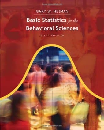 Basic Statistics for the Behavioral Sciences textbook $80 OBO 1