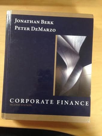 Corporate Finance- 2nd Edition- Jonathan Berk for sale $40 1