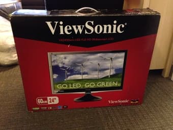 View Sonic 24" LED LCD 1080p Monitor $140 cash only 1