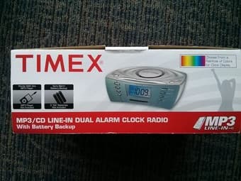 Alarm Clock + MP3 Speaker, $10 2