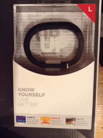 NEW Jawbone UP Wristband LARGE Black Onyx $90 1