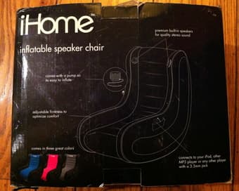 iHome Speaker Chair for gaming & music - $20 1