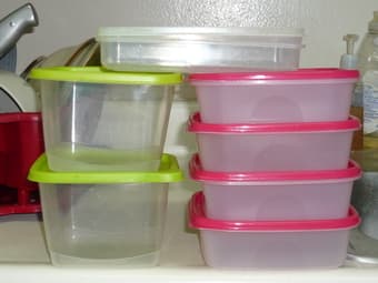 Set of 7 tupperware containers ($10) 1