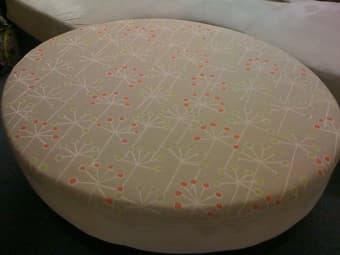 couch + ottoman + 3 big pillows - $150 1